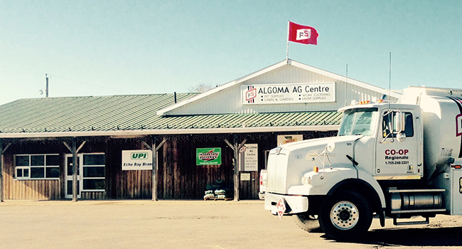 Exterior photo of Algoma Ag Center.